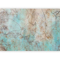 FOTOTAPETE  - Pastellblau/Kupferfarben, LIFESTYLE, Textil (400/280cm) - artgeist