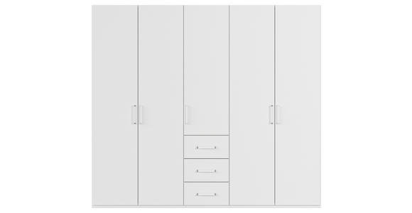 DREHTÜRENSCHRANK in Weiß - Weiß, Design, Holzwerkstoff/Kunststoff (251/223/60cm) - Novel