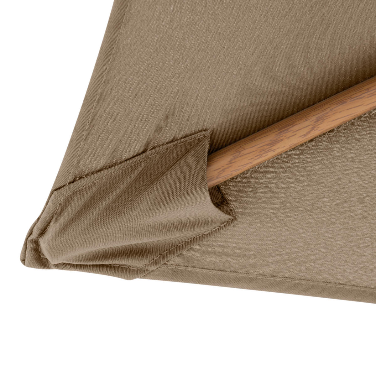 SONNENSCHIRM 301 cm Greige, Braun  - Greige/Braun, Basics, Textil/Metall (300/300cm) - Doppler