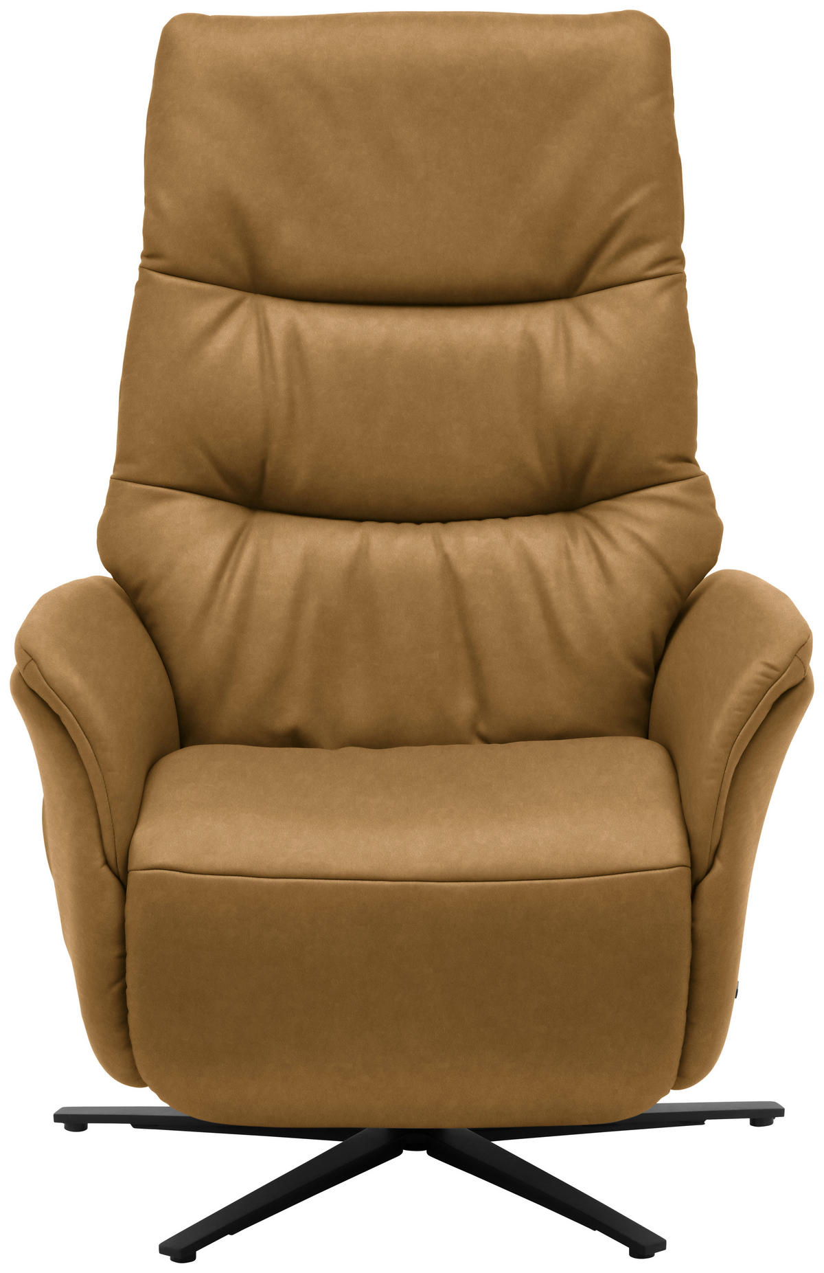 MASSAGESESSEL Echtleder Currygelb    - Currygelb/Anthrazit, KONVENTIONELL, Leder/Metall (74/114/97cm) - Himolla