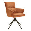 ARMLEHNSTUHL  in Eisen Velours  - Dunkelgelb/Schwarz, Design, Textil/Metall (58/91/62cm) - Dieter Knoll
