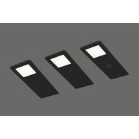 UNTERBAULEUCHTEN-SET 7/0,4/19 cm   - Schwarz, Basics, Metall (7/0,4/19cm)