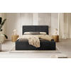 POLSTERBETT Lattenrost, Bettkasten 180/200 cm  in Graphitfarben  - Graphitfarben/Schwarz, MODERN, Holz/Textil (180/200cm) - MID.YOU