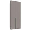 DREHTÜRENSCHRANK  in Grau, Sahara  - Schwarz/Grau, MODERN, Holzwerkstoff/Metall (90/236/58cm) - MID.YOU