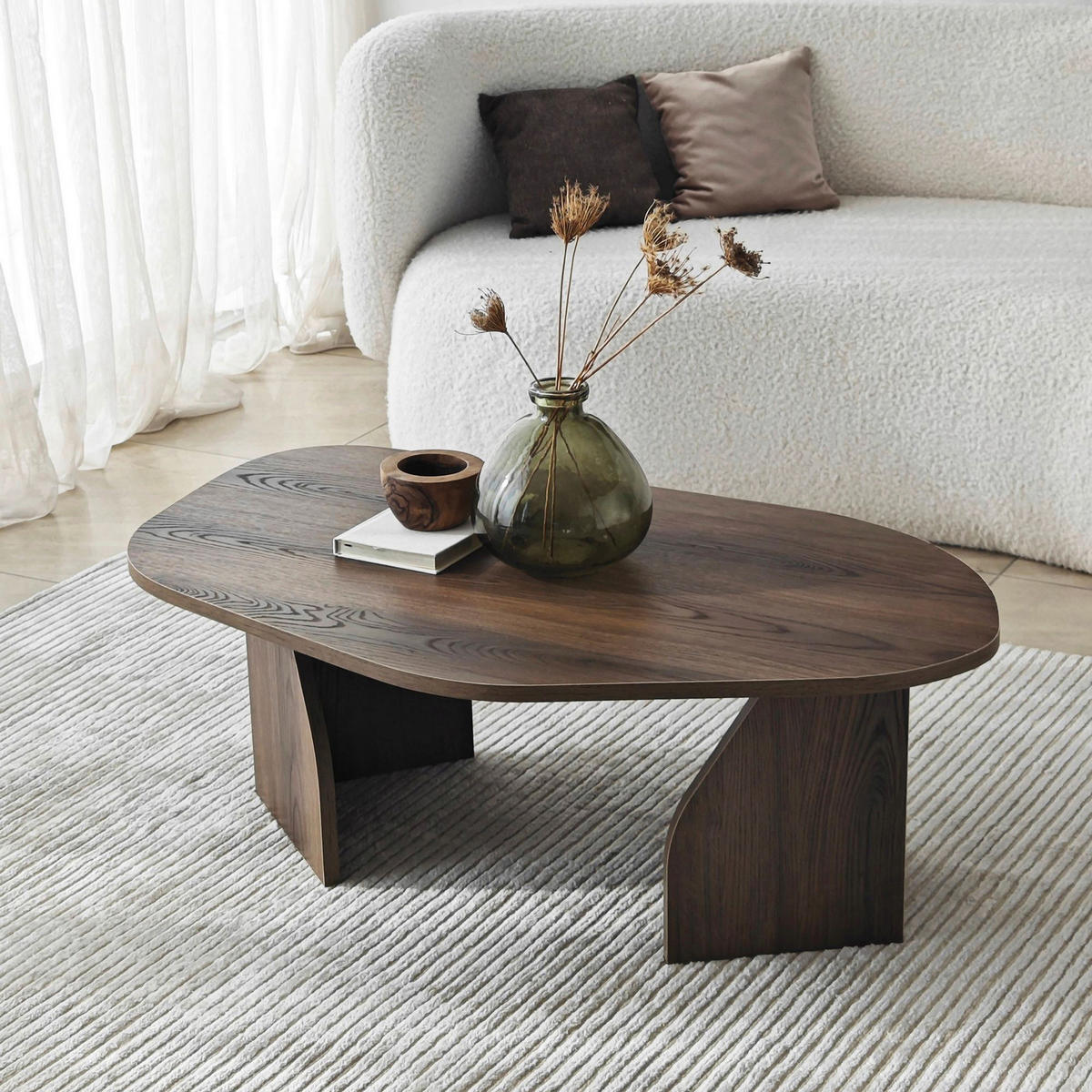 COUCHTISCH Walnussfarben  - Walnussfarben, MODERN, Holzwerkstoff (100/35/60cm) - MID.YOU