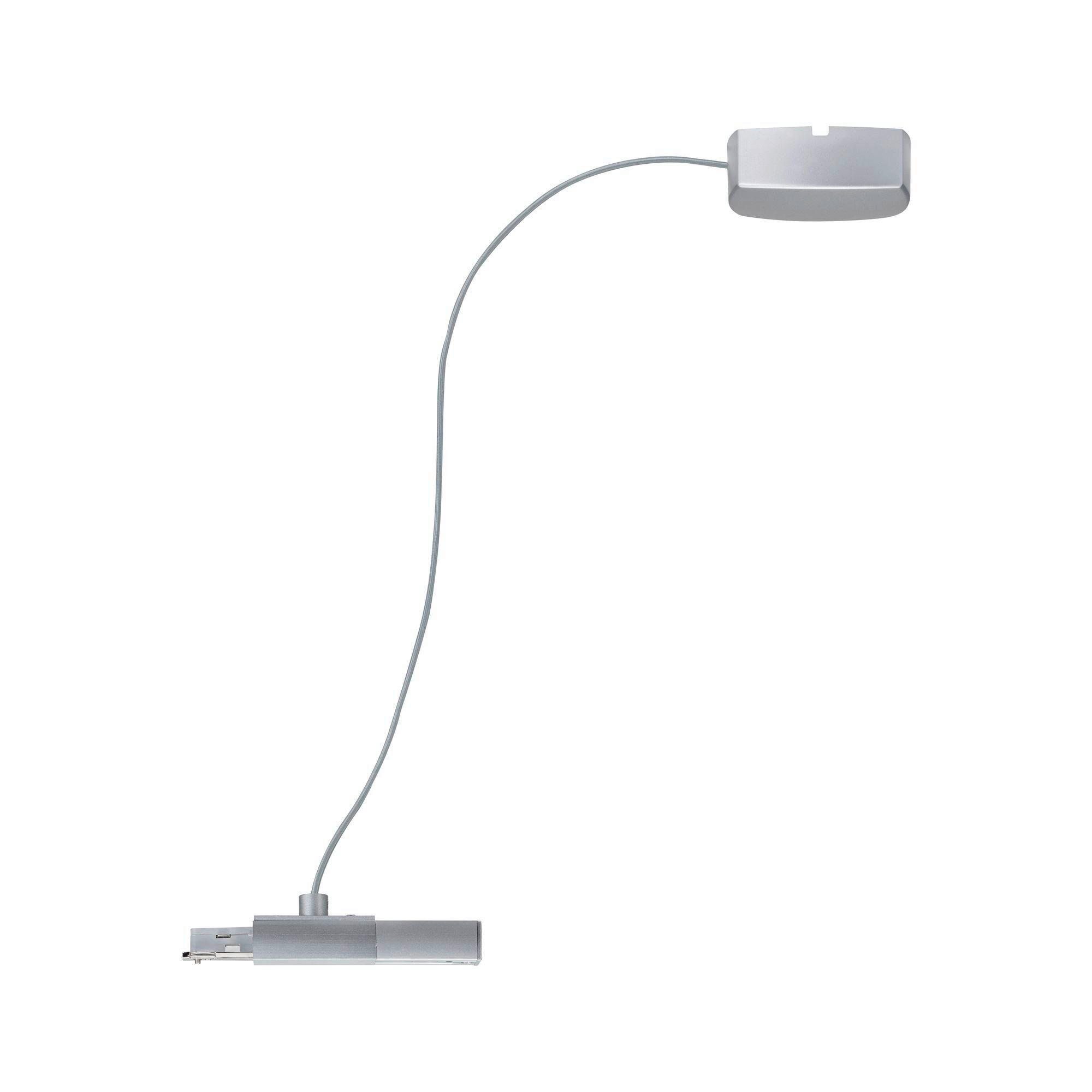SCHIENENSYSTEM-EINSPEISER - Chromfarben, Basics, Kunststoff/Metall (70cm) - Paulmann