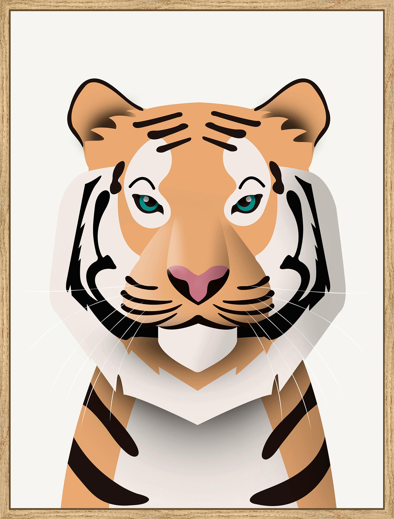 KINDERBILD Kinder  - Multicolor/Naturfarben, Trend, Papier/Holzwerkstoff (28/38cm) - Monee