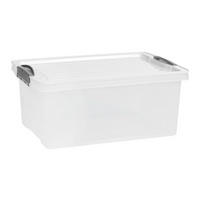 AUFBEWAHRUNGSBOX     - Weiß, KONVENTIONELL, Kunststoff (27,5/18/39,5cm) - Rotho