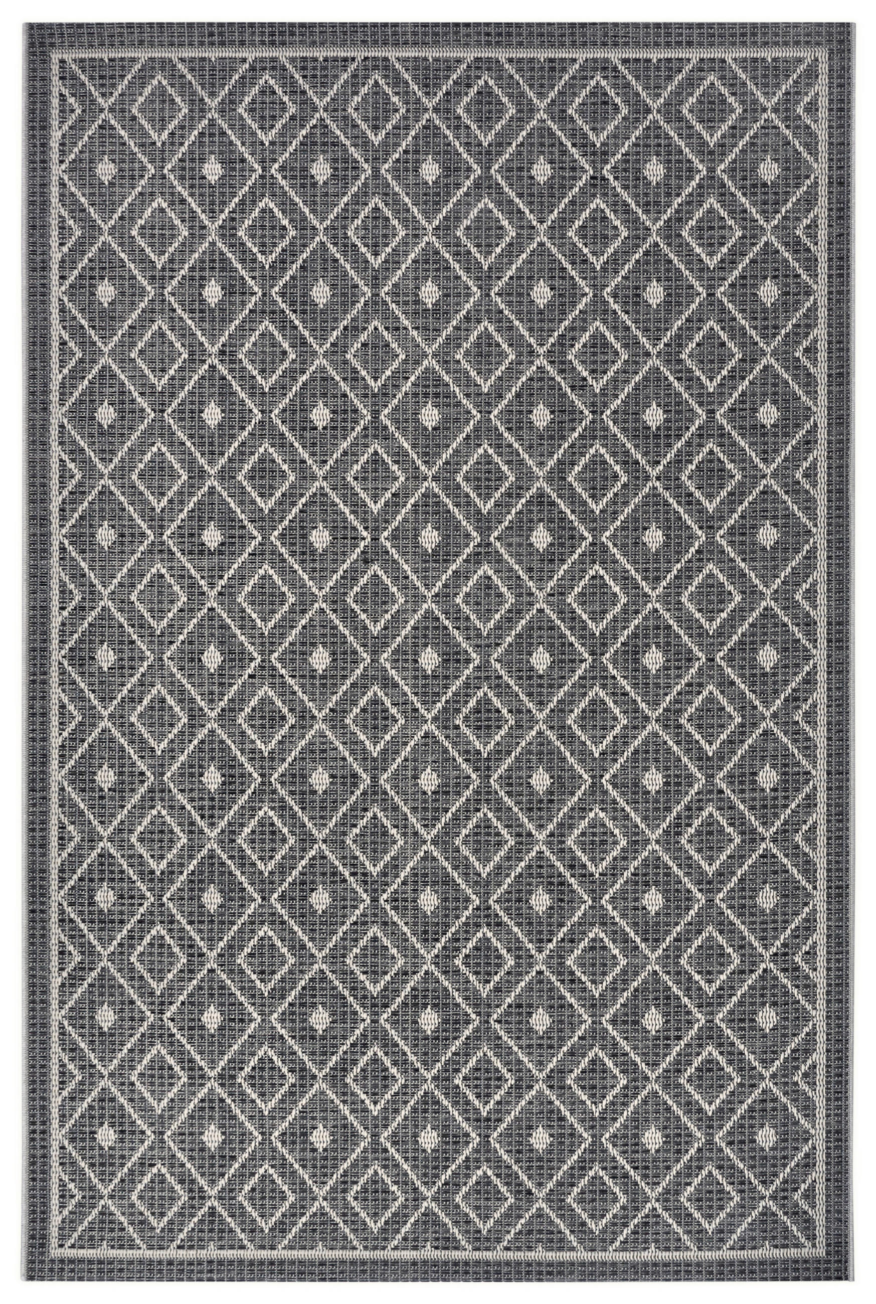 OUTDOORTEPPICH 63/120 cm Clyde Grau, Beige  - Beige/Grau, Design, Kunststoff (63/120cm)