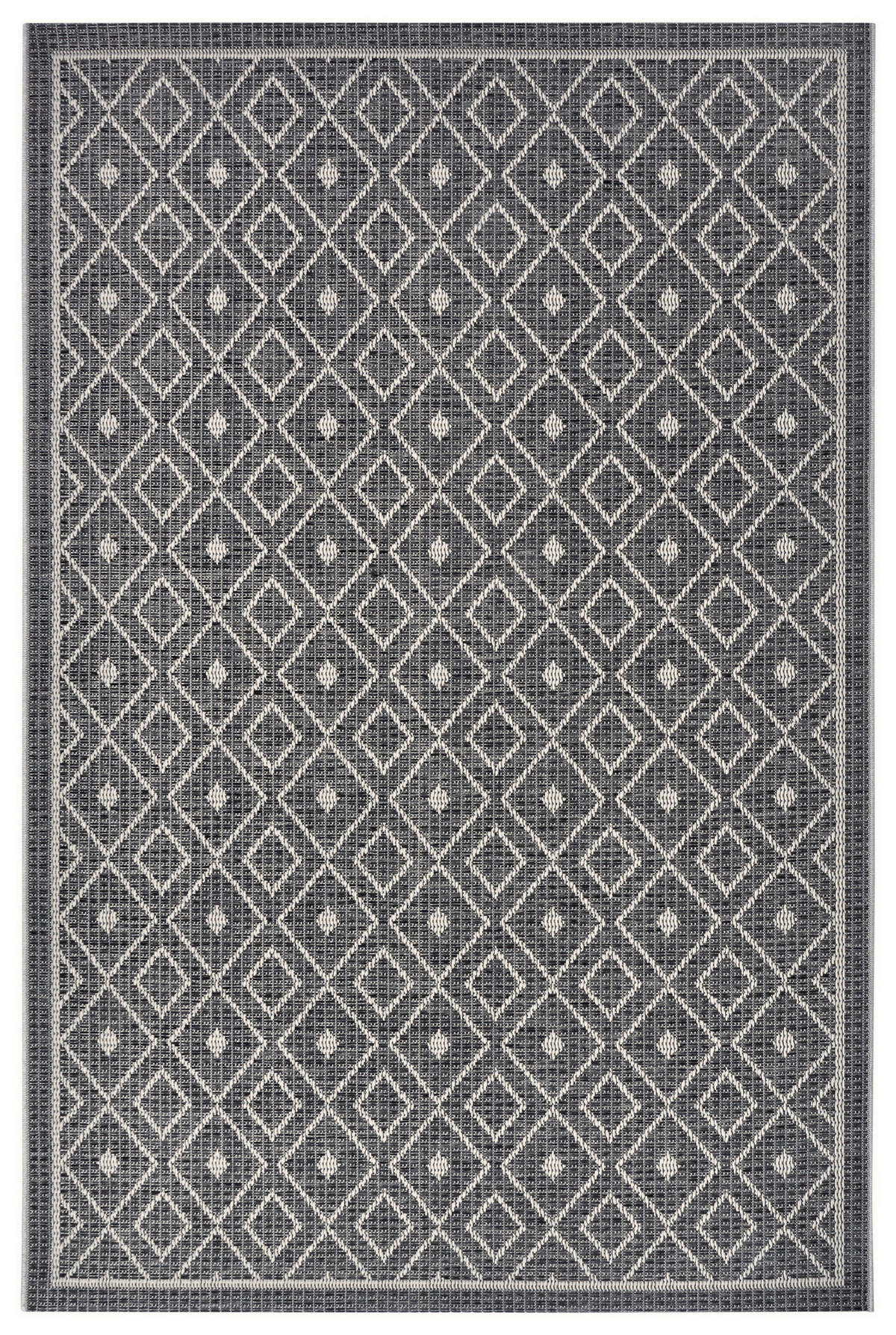 OUTDOORTEPPICH 63/120 cm Clyde Grau, Beige  - Beige/Grau, Design, Kunststoff (63/120cm)