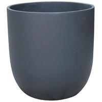 OBAL NA KVETINÁČ keramika, 50/50 cm - tmavosivá, Basics, keramika (50/50cm) - Ambia Home