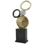 SKULPTUR - Goldfarben/Schwarz, Design, Kunststoff (9,5/56,5/29cm) - Ambia Home