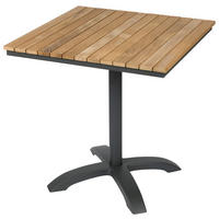 BISTROTISCH in Holz, Metall 70/70/74 cm  - Anthrazit/Naturfarben, Basics, Holz/Metall (70/70/74cm) - Ambia Garden