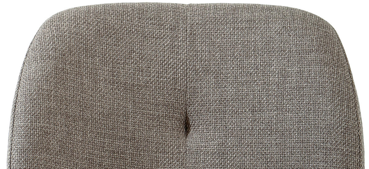 ARMLEHNSTUHL  in Eisen Leinenoptik  - Schwarz/Braun, KONVENTIONELL, Holz/Textil (62/85/64cm) - MID.YOU