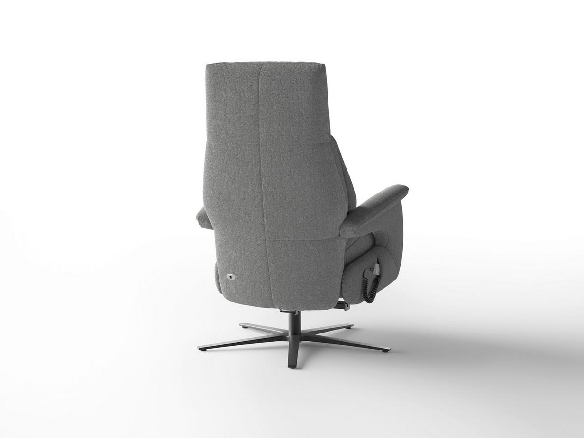 RELAXAČNÍ KŘESLO, textil, antracitová - černá/antracitová, Basics, kov/textil (75/110/85cm) - Sit & More