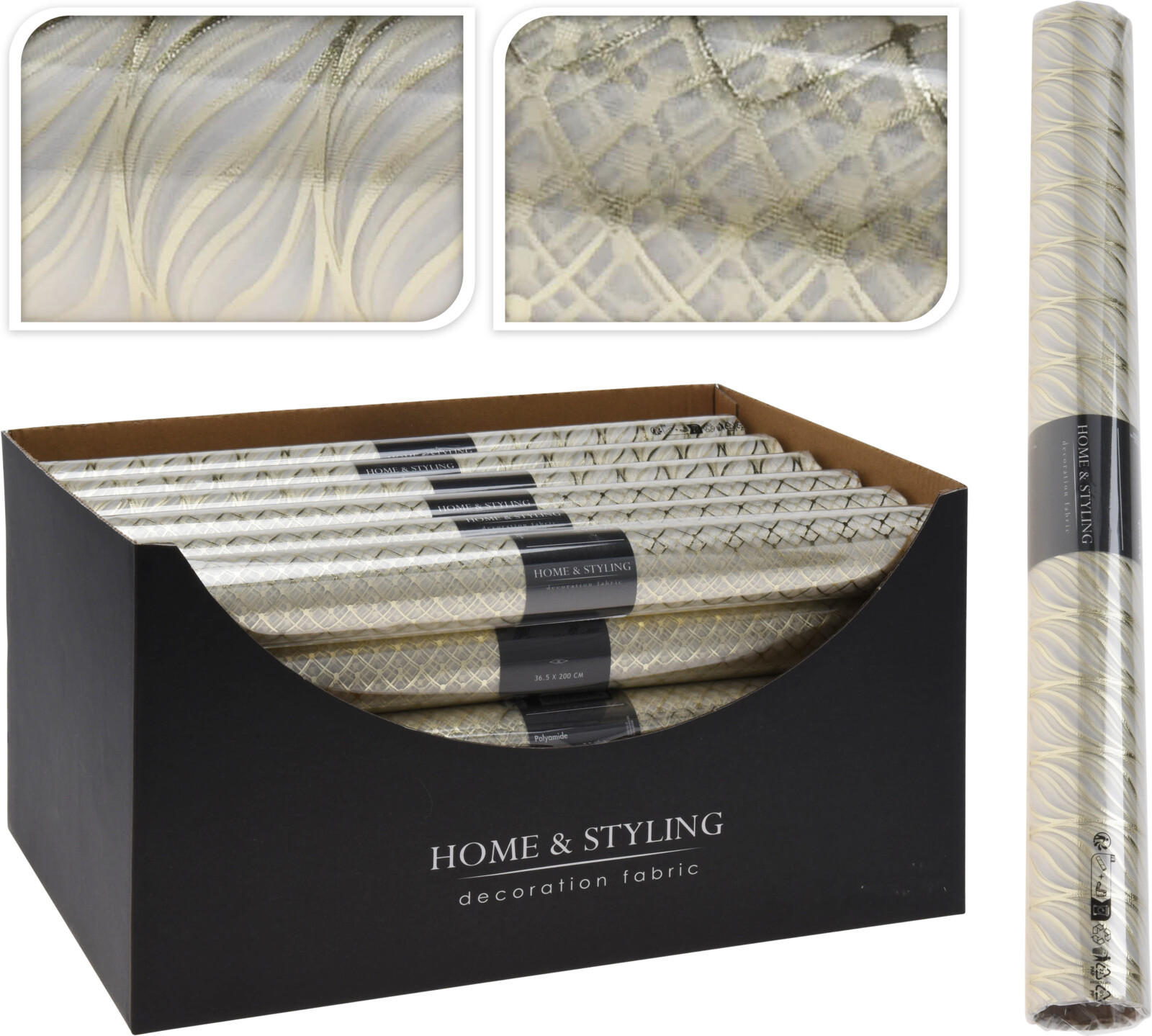 DEKORAČNÍ LÁTKA, neprůsvitné, 36.5/200/0.1 cm - Basics, textil (36.5/200/0.1cm)