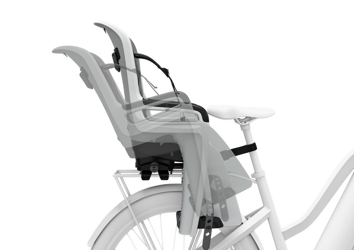 FAHRRADKINDERSITZ - Hellgrau, Basics, Kunststoff/Textil (83/45/40cm) - Thule