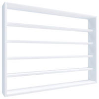 WANDREGAL 80/60/10 cm  - Weiss, Design, Holzwerkstoff (80/60/10cm) - MID.YOU