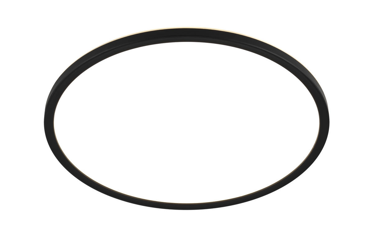 STROPNÍ LED SVÍTIDLO, 42/2,9 cm  - černá, Basics, plast (42/2,9cm) - Novel