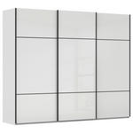 SCHWEBETÜRENSCHRANK  in Grau, Weiß  - Schwarz/Weiß, KONVENTIONELL, Glas/Holzwerkstoff (301/223/68cm) - Novel