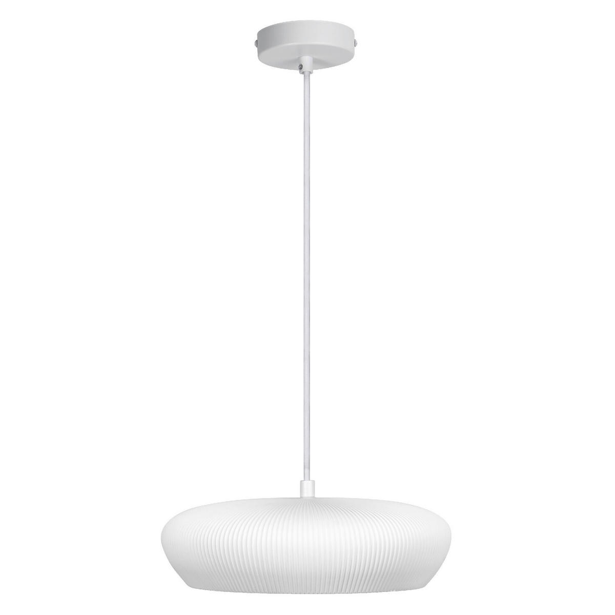 HÄNGELEUCHTE 28.3/114 cm  - Weiß, Basics, Stein/Metall (28.3/114cm) - Osram