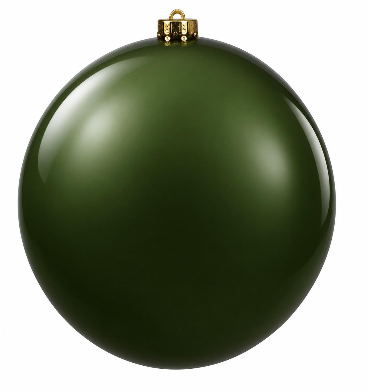 CHRISTBAUMKUGEL 20 cm  - Dunkelgrün, Basics, Kunststoff (20cm) - X-Mas
