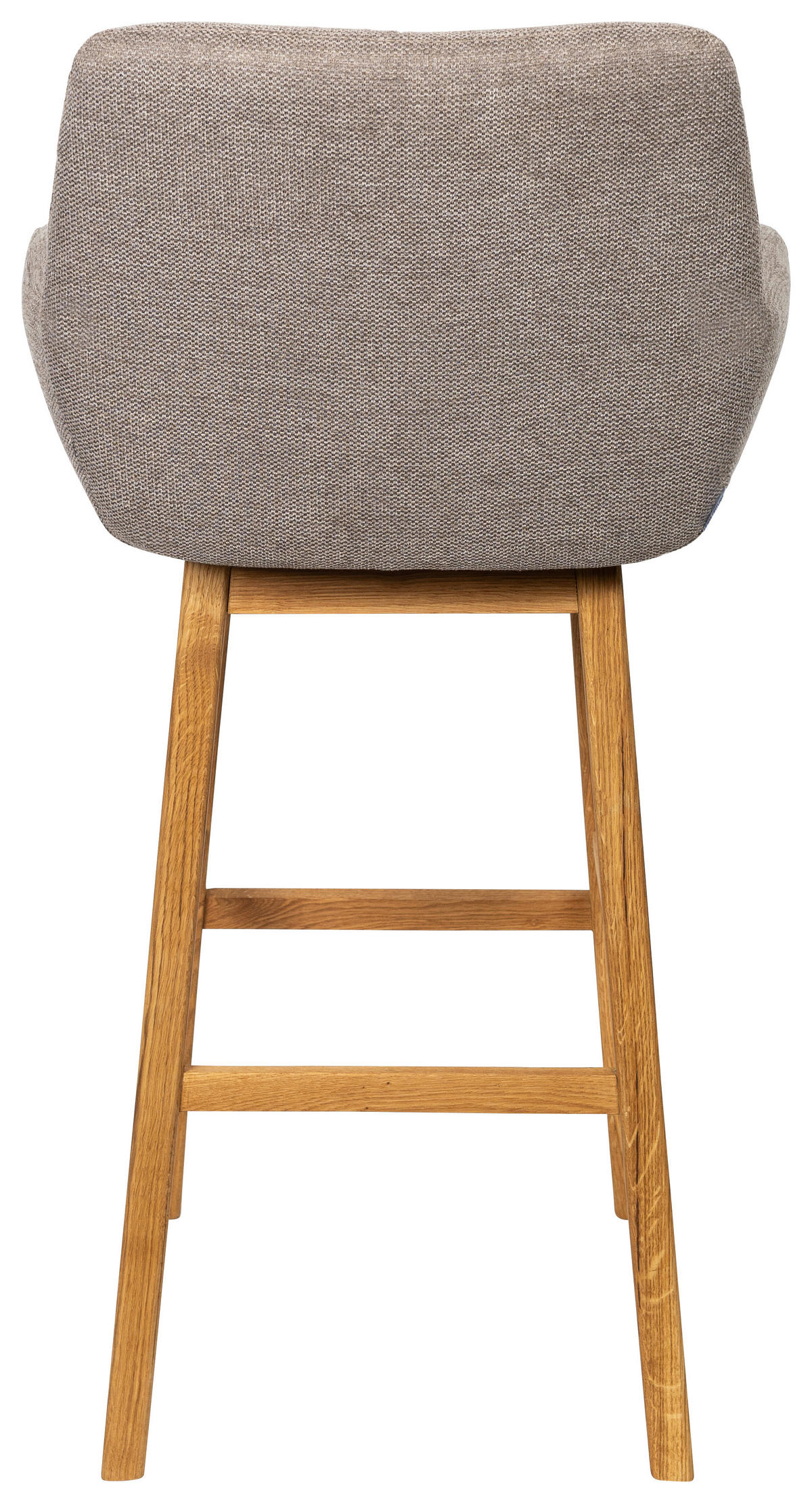 BARSKA STOLICA  sivobraon   - medeni hrast/sivobraon, Konvencionalno, drvo/tekstil (54,5/104,5/58cm) - Linea Natura