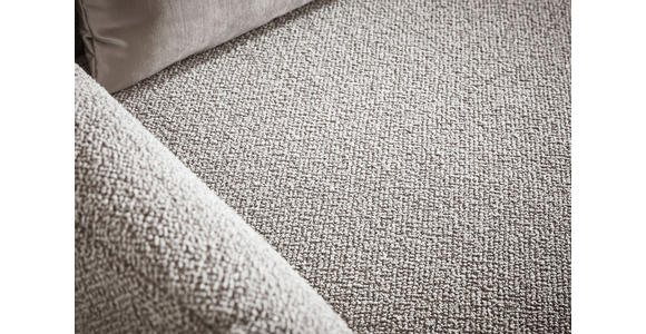 ECKSOFA in Flachgewebe Beige  - Beige/Schwarz, Design, Textil/Metall (152/259cm) - Dieter Knoll