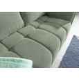 SCHLAFSOFA Plüsch Salbeigrün  inkl. Zierkissen, Rückenkissen, Bettkasten, Schlaffunktion, Rücken echt, Liegefläche im Originalstoff  - Salbeigrün/Schwarz, KONVENTIONELL, Kunststoff/Textil (200/73/105cm) - Carryhome