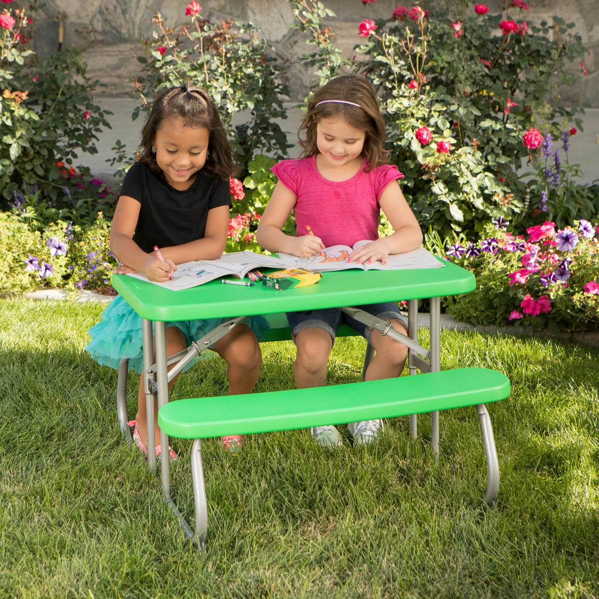 KINDER-GARTENSET Kunststoff  - Hellgrün, KONVENTIONELL, Kunststoff (90/53/83cm) - Ambia Garden