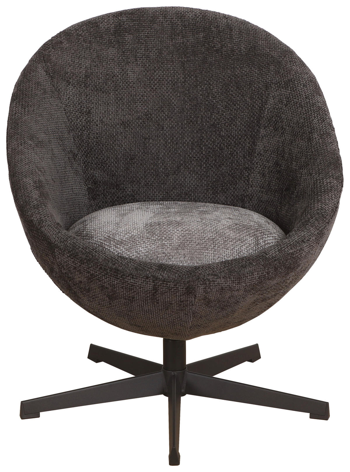 FOTEL - fekete/antracit, Basics, textil/fém (71/84/73cm) - Stylife