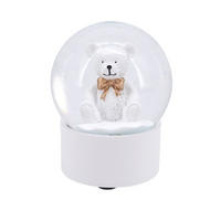 SCHNEEKUGEL - Weiß, Basics, Kunststoff (6,5/6,5/8,2cm)