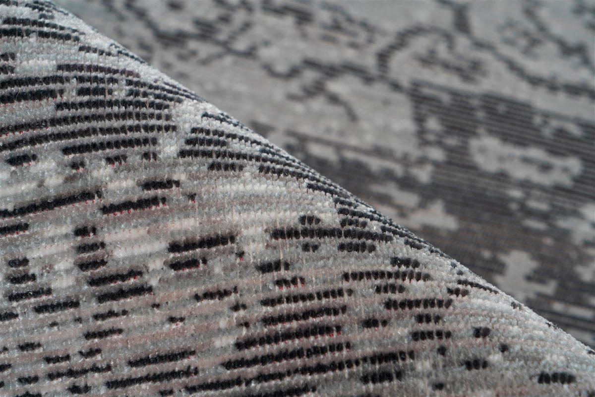 WEBTEPPICH 160/230 cm Baroque Anthrazit  - Anthrazit, Basics, Textil (160/230cm) - Novel
