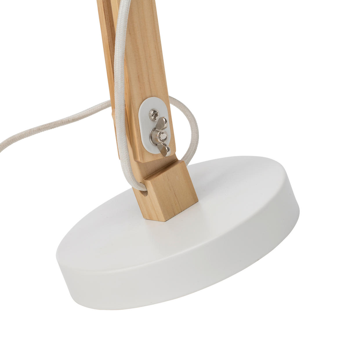 TISCHLEUCHTE - Weiss, Natur, Holz/Metall (41,5/16/32cm) - Brilliant