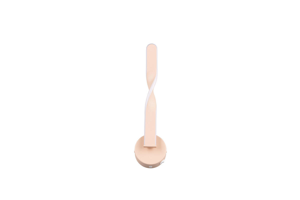 LED-WANDLEUCHTE - Sandfarben/Weiss, Design, Kunststoff/Metall (45,5/12/15cm)