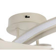LED-DECKENLEUCHTE Orilo 52/22 cm  - Sandfarben, Design, Kunststoff/Metall (52/22cm) - Novel