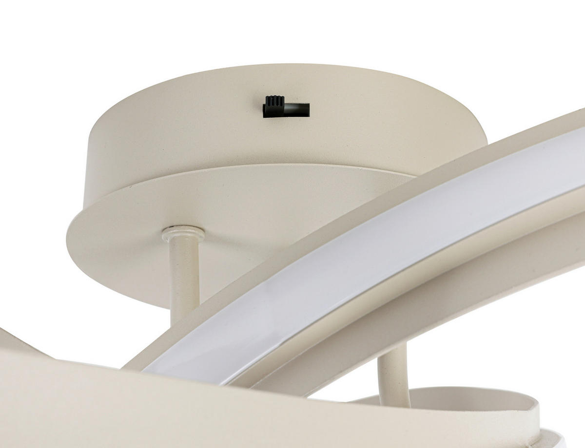 LED PLAFONJERA Orilo  - boja peska, Dizajnerski, metal/plastika (52/22cm) - Novel