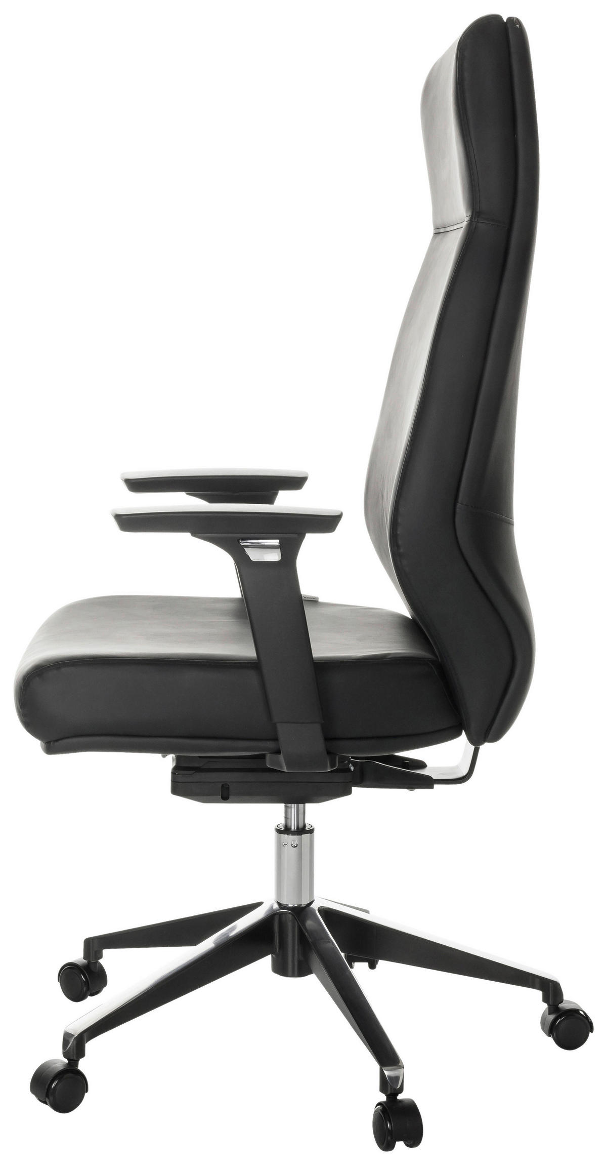 KANCELÁŘSKÉ KŘESLO, černá - černá, Basics, kov/plast (68/123-130/68cm) - MID.YOU