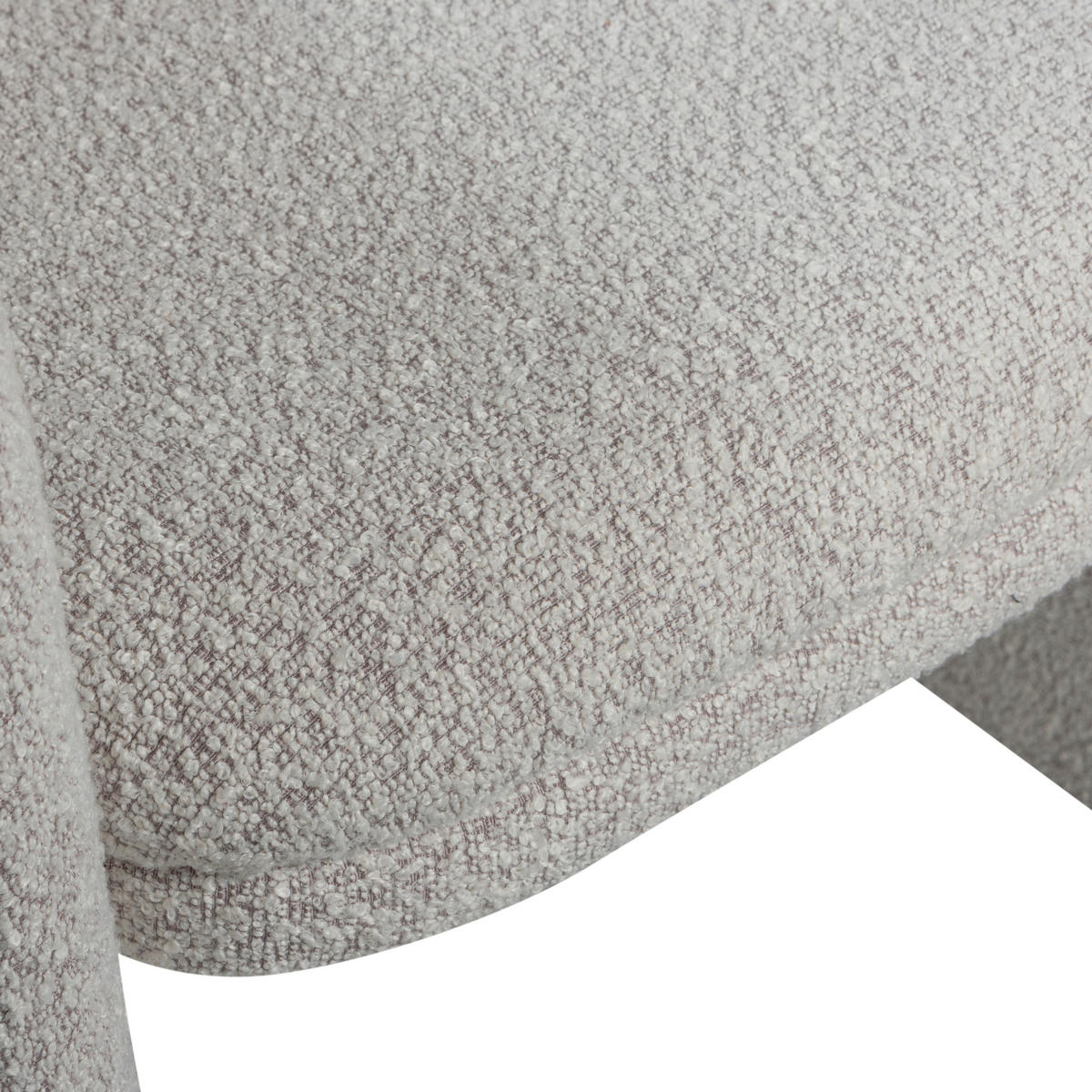 ARMLEHNSTUHL   Bouclé  - Greige, MODERN, Kunststoff/Textil (59/79/58cm) - Livetastic