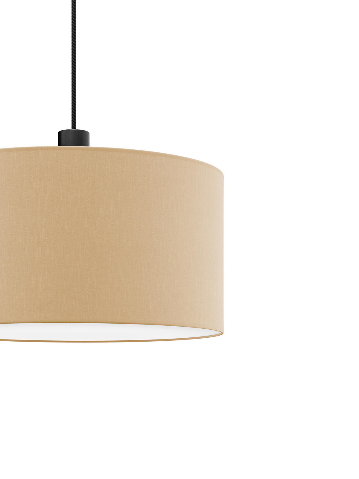 FÜGGŐLÁMPA 50/130 cm  - homok, Basics, műanyag/textil (50/130cm)