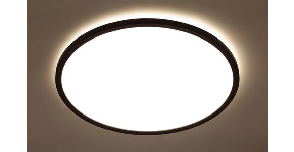 LED-DECKENLEUCHTE 42/2,9 cm   - Schwarz, Basics, Kunststoff (42/2,9cm) - Novel