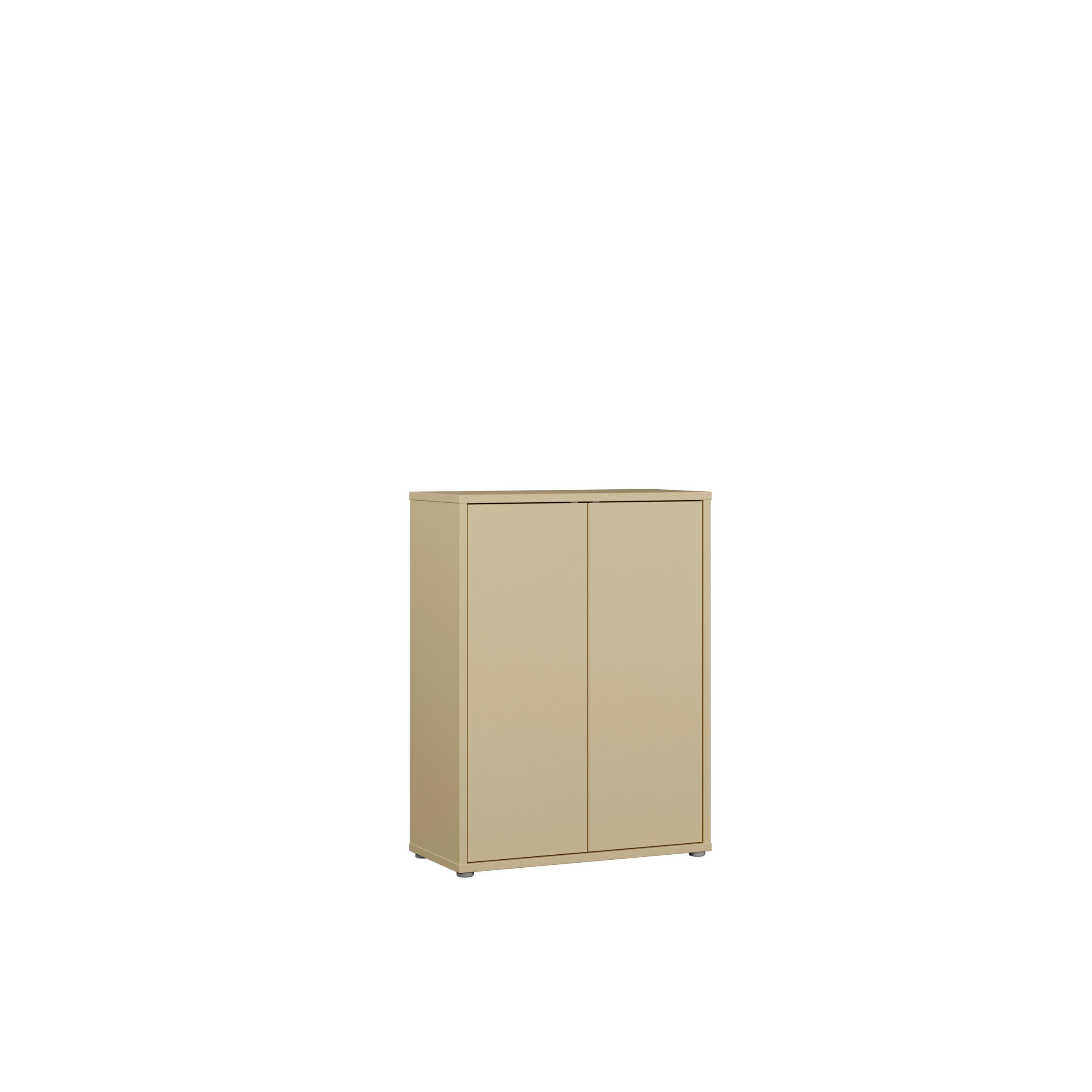 SCHUHSCHRANK Hellgelb  - Hellgelb/Grau, MODERN, Holzwerkstoff/Kunststoff (74,5/99,1/34,9cm) - Carryhome