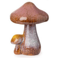 DEKOPILZ - Hellrosa/Gelb, LIFESTYLE, Keramik (9,5/9,5/13cm)