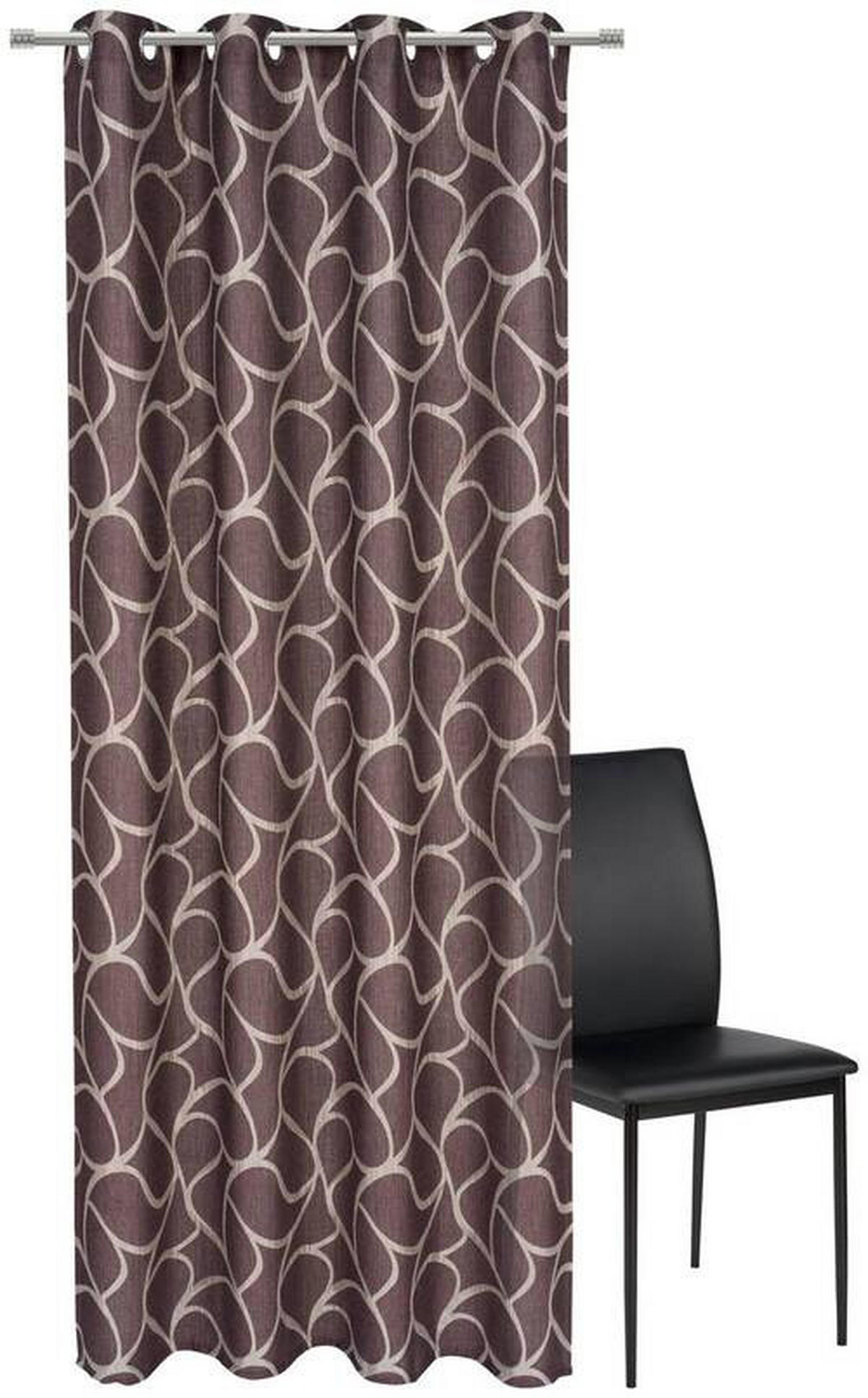 ÖSENSCHAL blickdicht 140/245 cm   - Aubergine, Design, Textil (140/245cm) - Esposa