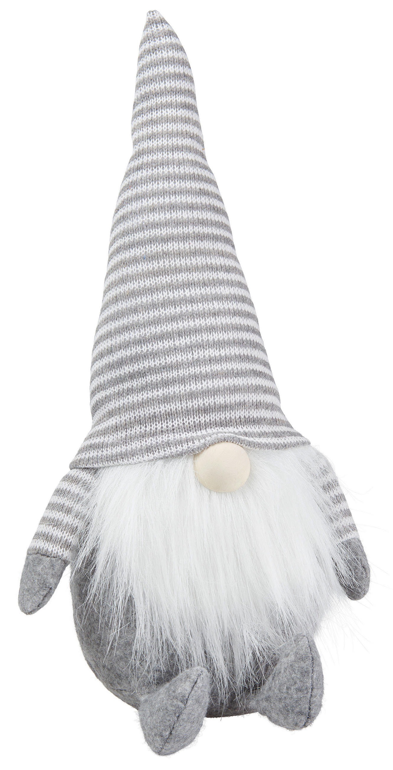 WICHTEL - Weiß/Grau, LIFESTYLE, Textil (35cm) - X-Mas