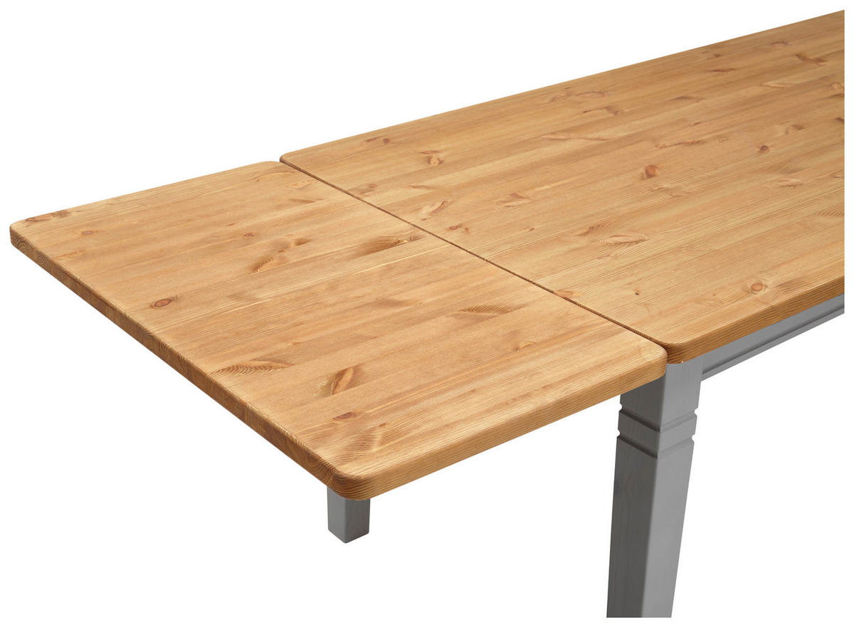 ESSTISCH in Holz 140/90/78 cm  - Laugenfarbig/Grau, ROMANTIK / LANDHAUS, Holz (140/90/78cm) - Boxxx
