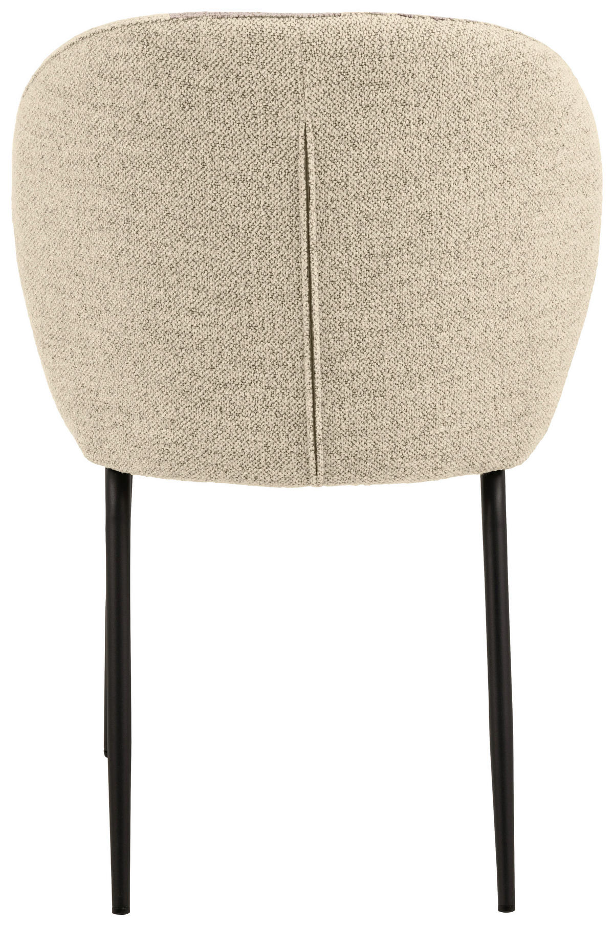STUHL  in Bouclé  - Beige/Creme, Modern, Textil/Metall (52/85/57,5cm) - MID.YOU