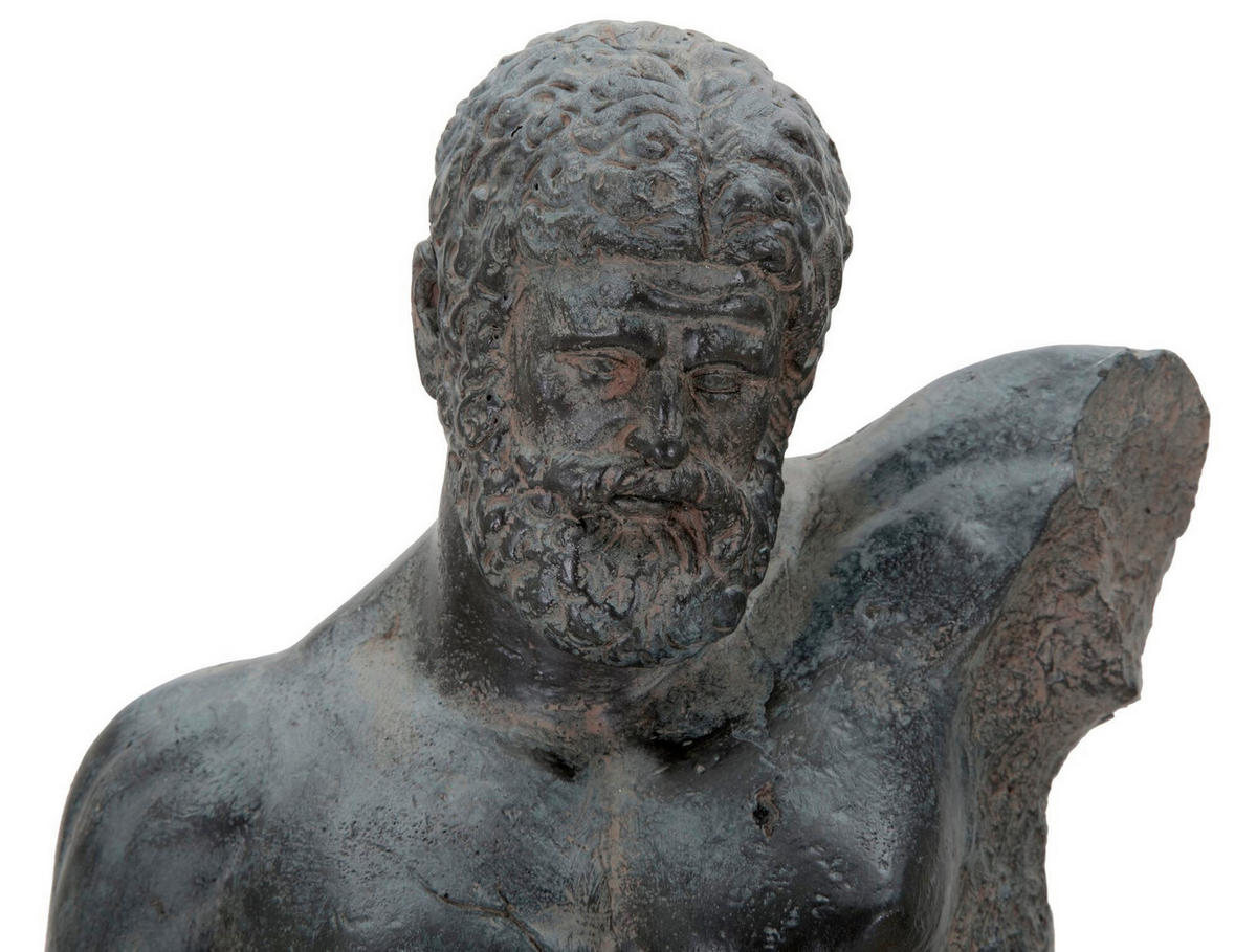 SKULPTUR - Schwarz, Basics, Kunststoff/Metall (26/57/22cm)