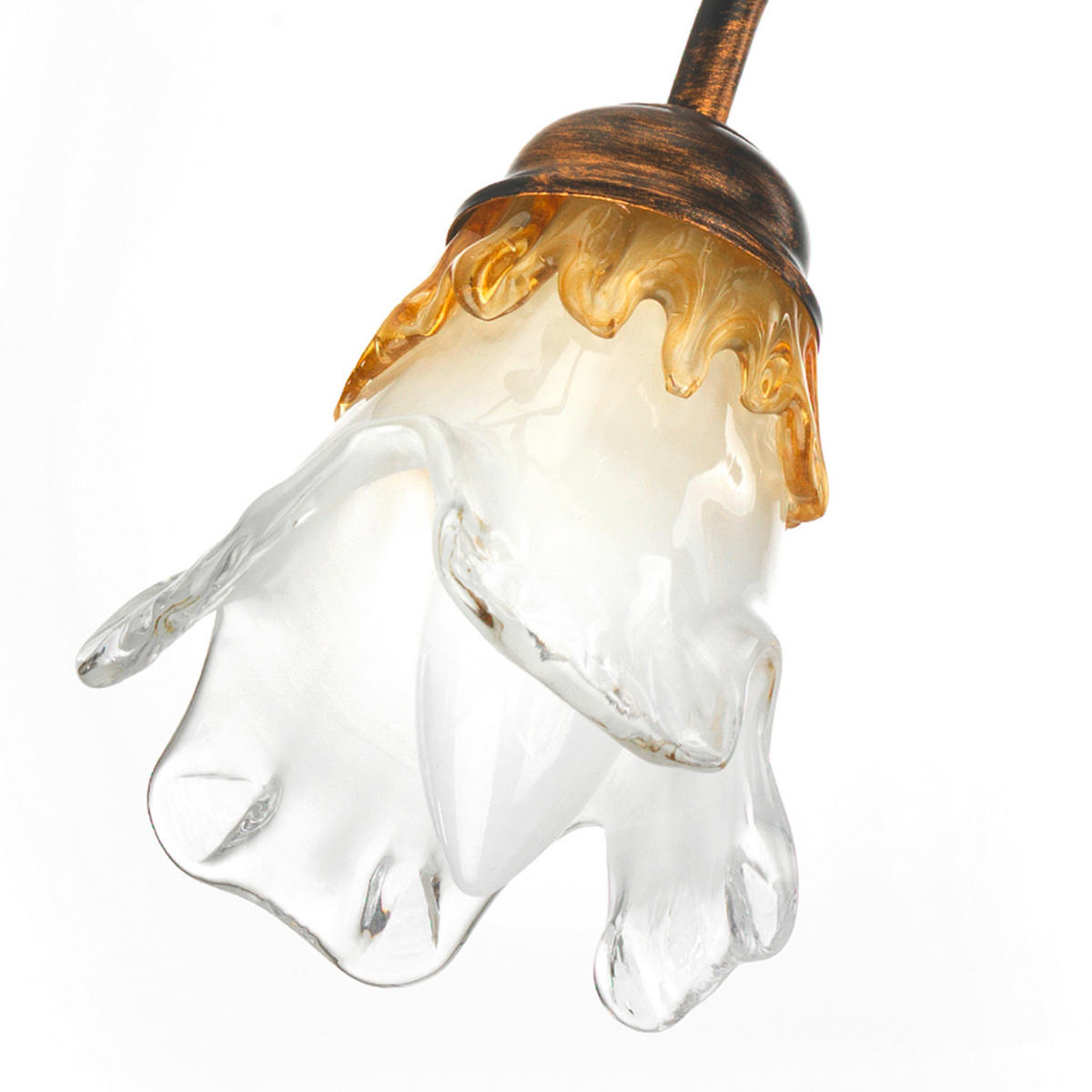 WANDLEUCHTE 32/18/40 cm   - Bronzefarben, KONVENTIONELL, Glas/Metall (32/18/40cm)