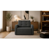SCHLAFSESSEL ARIZONA 80 Grau  inkl.  - Schwarz/Grau, Design, Kunststoff/Textil (100/90/101cm) - MID.YOU